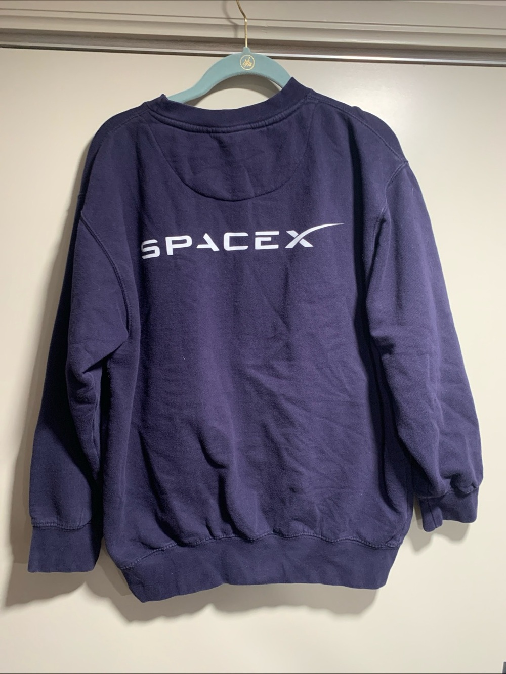 Men's SpaceX dark blue Crewneck size large Sweatshirt